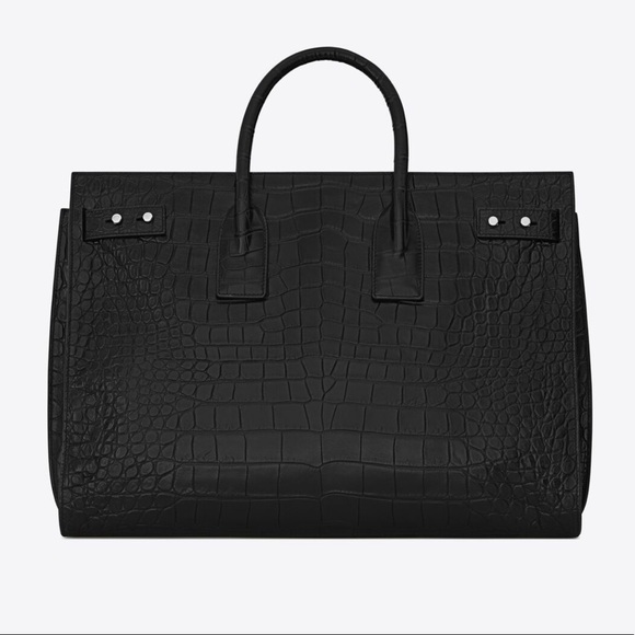SAC DE JOUR LARGE IN CROCODILE EMBOSSED LEATHER - Picture 4 of 9